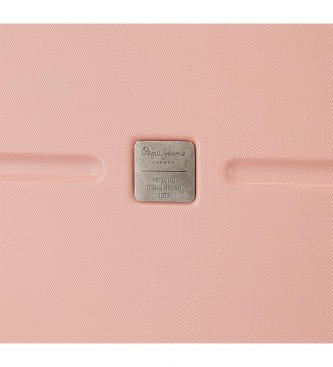 Pepe Jeans Bauletto da cabina rigido espandibile rosa chiaro 55cm rosa