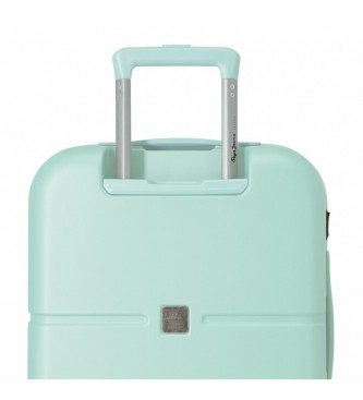 Pepe Jeans Turquoise Expandable Cabin Baggage Chest Turquoise 55cm