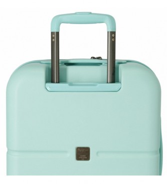 Pepe Jeans Pepe Jeans Valise turquoise moyenne rigide 70cm