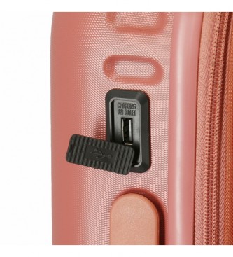 Pepe Jeans Cabin size suitcase Highlight pink -40x55x20cm