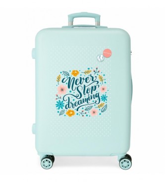 Movom Movom Never Stop Dreaming Medium Rigid Trolley -65x46x23cm- Turquoise