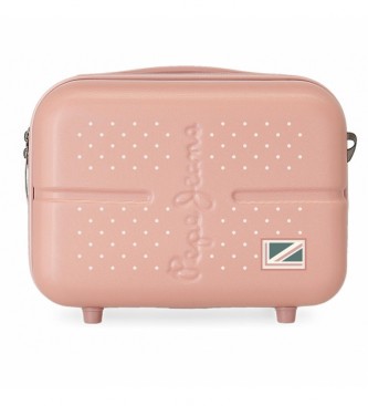 Pepe Jeans Pepe Jeans Laila light pink ABS toiletry bag adaptable to trolley -29x21x15cm
