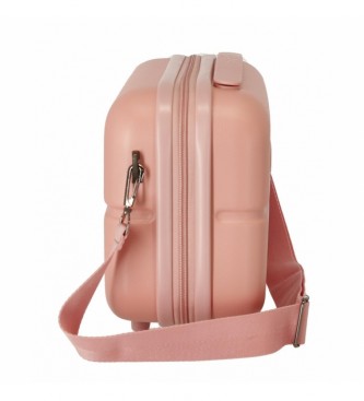 Pepe Jeans Neceser ABS adaptable a trolley Pepe Jeans Laila rosa claro -29x21x15cm-