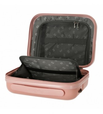 Pepe Jeans Neceser ABS adaptable a trolley Pepe Jeans Laila rosa claro -29x21x15cm-
