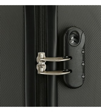 Pepe Jeans Medium Suitcase Aidan antracite rgida de 65cm