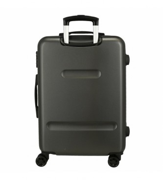Pepe Jeans Aidan Medium Suitcase rigid 65cm anthracite