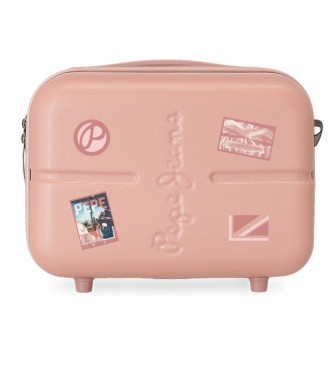 Pepe Jeans Neceser ABS adaptable a trolley Chest rosa claro -29x21x15cm-