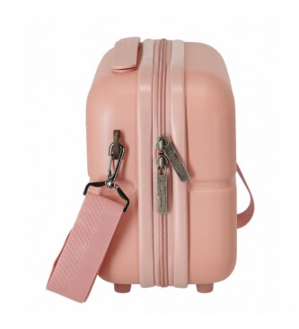 Pepe Jeans Toilet bag ABS adaptable to trolley Chest light pink -29x21x15cm