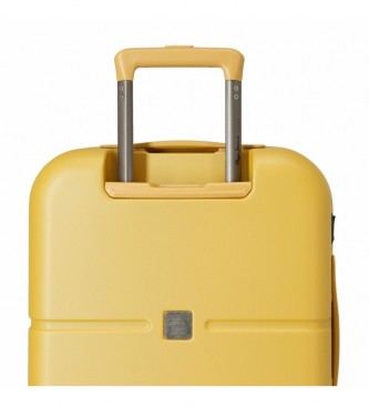 Pepe Jeans Kabinengre Koffer Truhe erweiterbar starr 55cm gelb