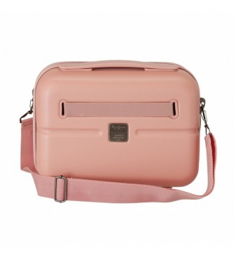 Pepe Jeans Pepe Jeans Highlight light pink ABS trolley toiletry bag -29x21x15cm