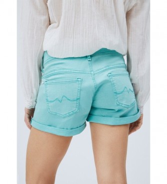 Pepe Jeans Shorts Siouxie turquesa