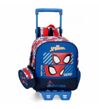 Joumma Bags Spiderman Hero Predšolski nahrbtnik z vozičkom