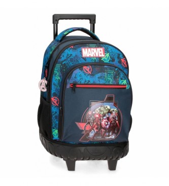Joumma Bags Backpack with two wheels Marvel on the Warpath two compartments