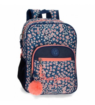 Pepe Jeans Leslie school backpack 40cm Adaptable blue