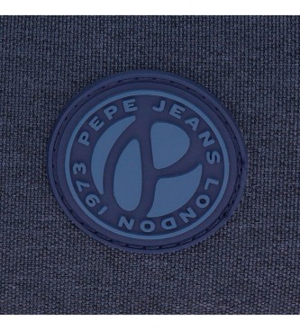 Pepe Jeans Sac  dos Leslie 44cm avec trolley bleu