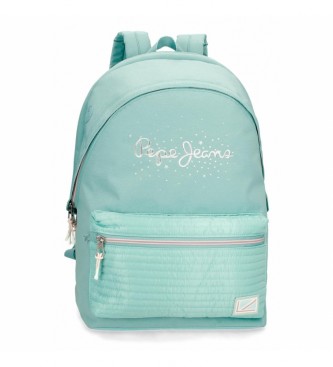 Pepe Jeans Pepe Jeans Jane computer backpack two compartments turquoise -31x44x15cm