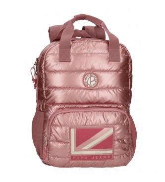 Pepe Jeans Backpack Carol Portatablet adaptablel pink -40x30x13cm