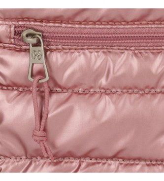 Pepe Jeans Beauty case adattabile a doppio scomparto rosa Carol