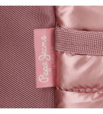 Pepe Jeans Carol triple zipper pink pencil case