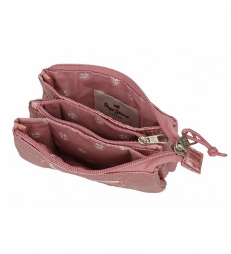 Pepe Jeans Carol purse three compartments pink