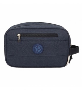 Pepe Jeans Aidan toiletry bag double adaptable compartment blue