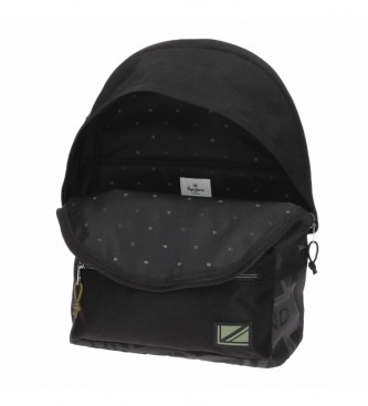Pepe Jeans Pepe JeansDavis two-compartment computer backpack with trolley black