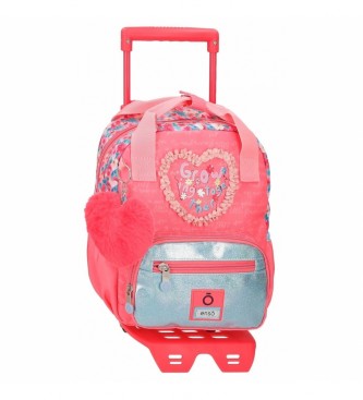 Enso Together Growing Small Backpack mit Trolley rosa