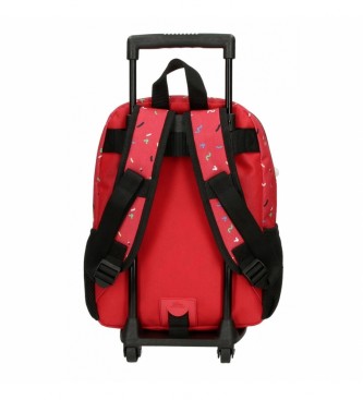 Disney Sac  dos Mickey Thing 32cm avec chariot rouge