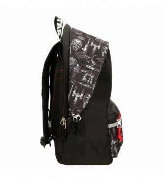 Joumma Bags Plecak szkolny Star Wars Space Mission 44 cm z uchwytem na komputer czarny