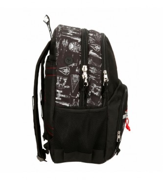 Joumma Bags Star Wars Space mission Double Compartment school backpack black