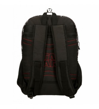 Joumma Bags Star Wars Space mission dwukomorowy plecak szkolny czarny