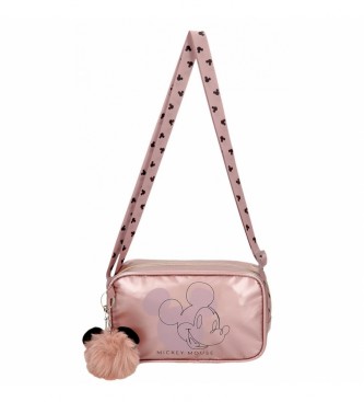Joumma Bags Mickey Outline saco de mensageiro pequeno cor-de-rosa