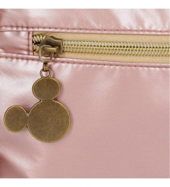 Disney Mickey Outline purse three compartments pink