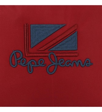 Pepe Jeans Zaino con ruote Pepe Jeans Chest 2R -33x44x21cm- Blu, Rosso
