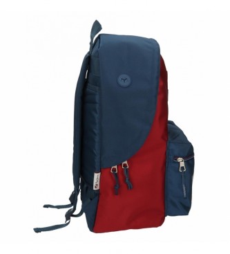Pepe Jeans Pepe Jeans Chest 44cm backpack adaptable to trolley blue, red