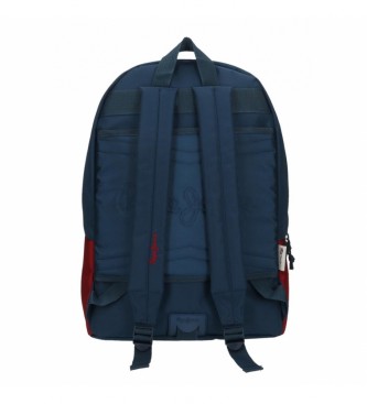 Pepe Jeans Sac  dos Pepe Jeans Chest 44cm adaptable au trolley bleu, rouge