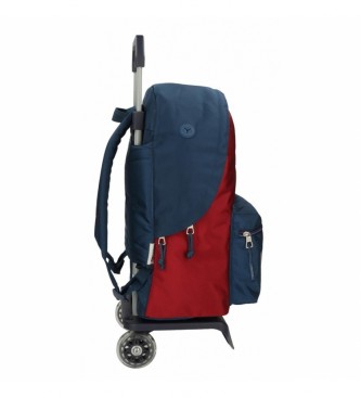 Pepe Jeans Pepe Jeans Chest 44cm rygsk med trolley bl, rd