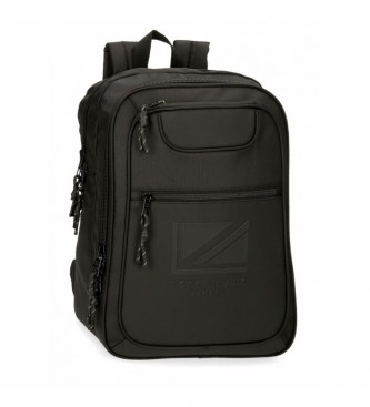 Pepe Jeans Pepe Jeans Bromley 15,6'' computer backpack black two compartments