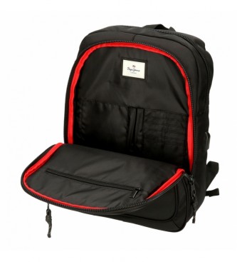Pepe Jeans Pepe Jeans Bromley 15,6'' computer backpack black two compartments