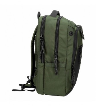 Pepe Jeans Pepe Jeans Bromley verde 15,6''Adaptable Computer Backpack trs compartimentos
