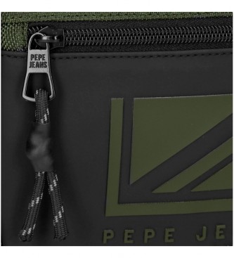 Pepe Jeans Saco de Jeans Pepe Bromley Saco de Sanita Dois Compartimentos Adaptvel verde