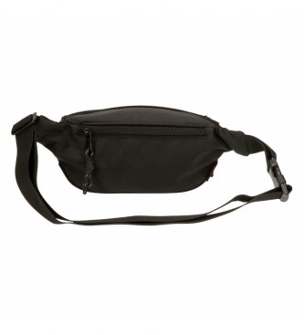 Pepe Jeans Bromley black messenger with front pocket -30x13x5cm