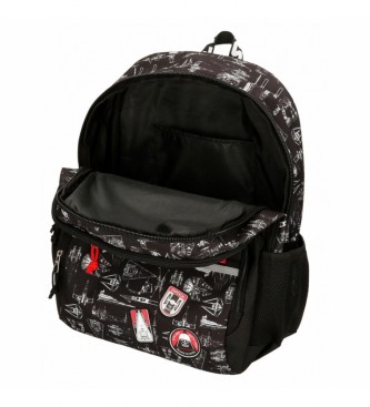 Joumma Bags Star Wars Space mission double compartment school backpack with trolley black
