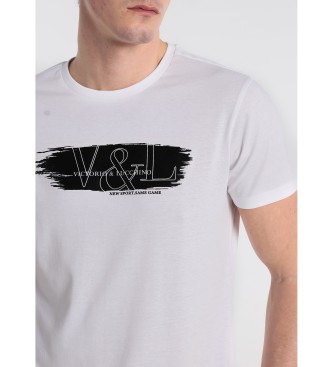 Victorio & Lucchino, V&L T-Shirt graphique V & Logo Comfort blanc