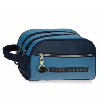 Pepe Jeans Neceser Duncan Dos Compartimentos Adaptable azul
