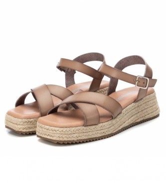 Refresh Sandals 079179 taupe -height cua: 5cm