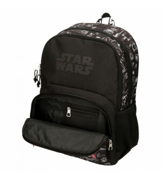 Joumma Bags Adaptable school backpack Star Wars Space mission Double Compartment black