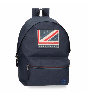 Pepe Jeans Adaptable computer backpackAidan two compartments blue