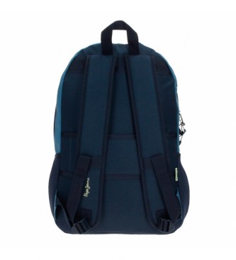 Pepe Jeans Duncan backpack two compartments blue