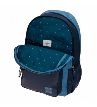 Pepe Jeans Pepe Jeans Duncan backpack adaptable two compartments blue